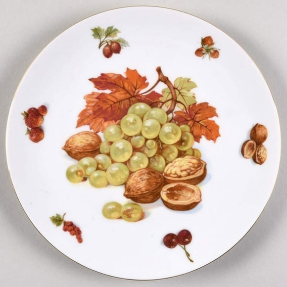 Bavaria-Fruit Design Salad Plates- Set 6 - Picture 3 of 9